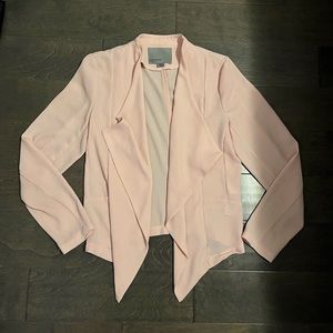 Blush Pink Drape Blazer